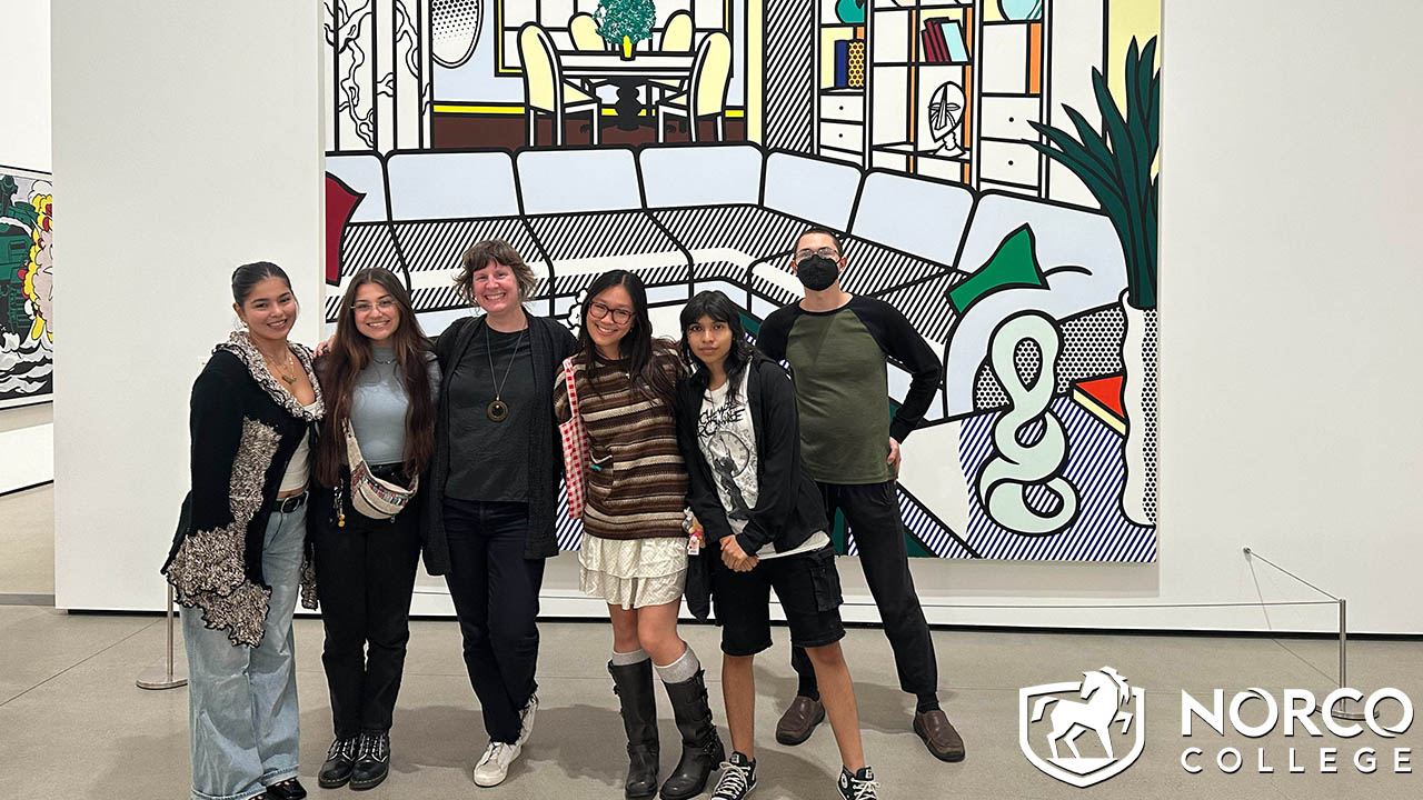 Michelle Ramin and Students at Broad Museum