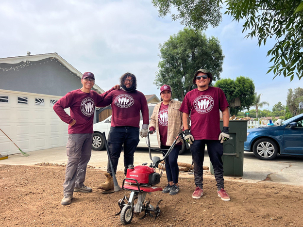 Dr. Gustavo Oceguera and Norco College Volunteer Corps students helping their community.