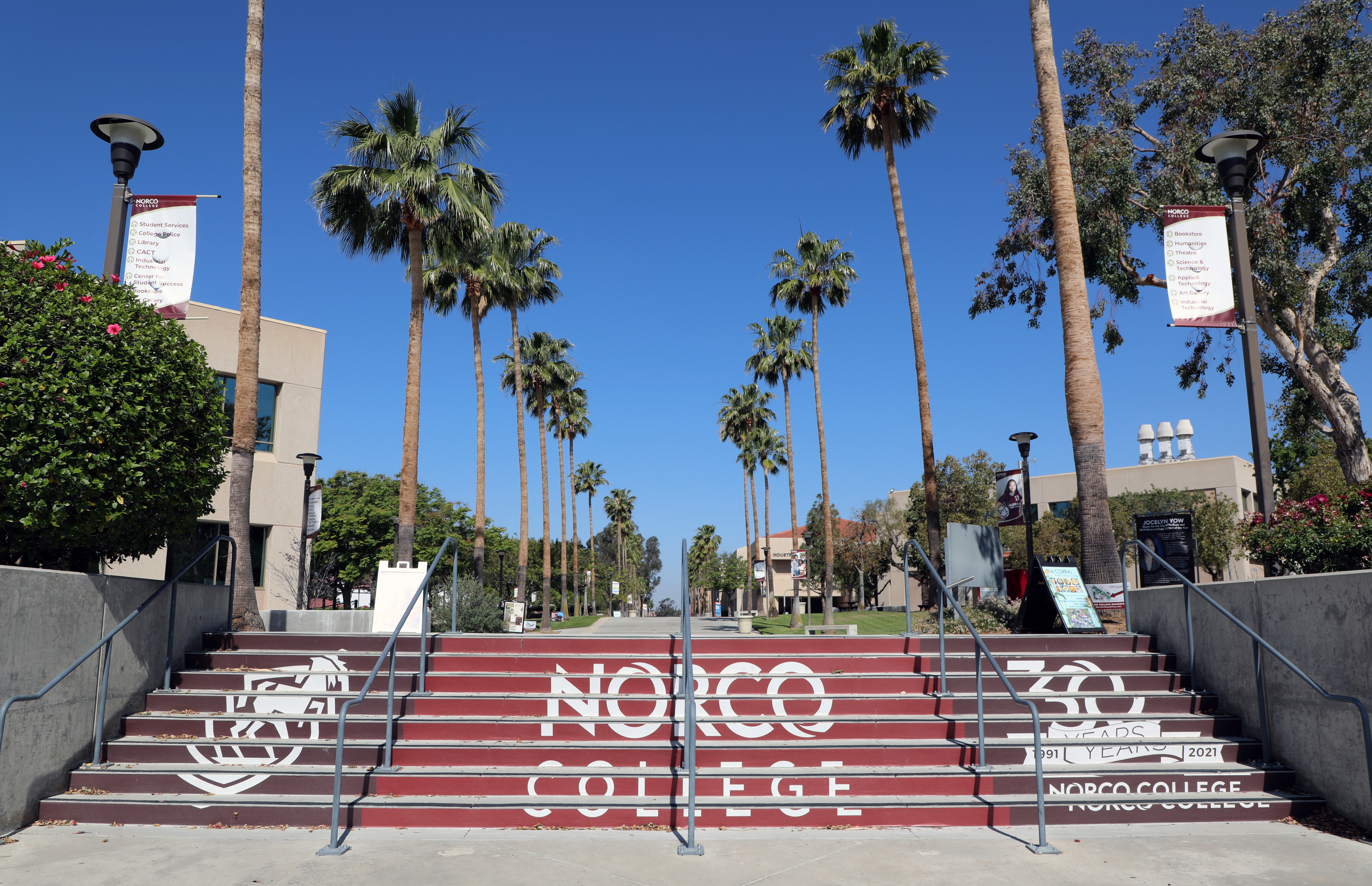 Norco College campus steps