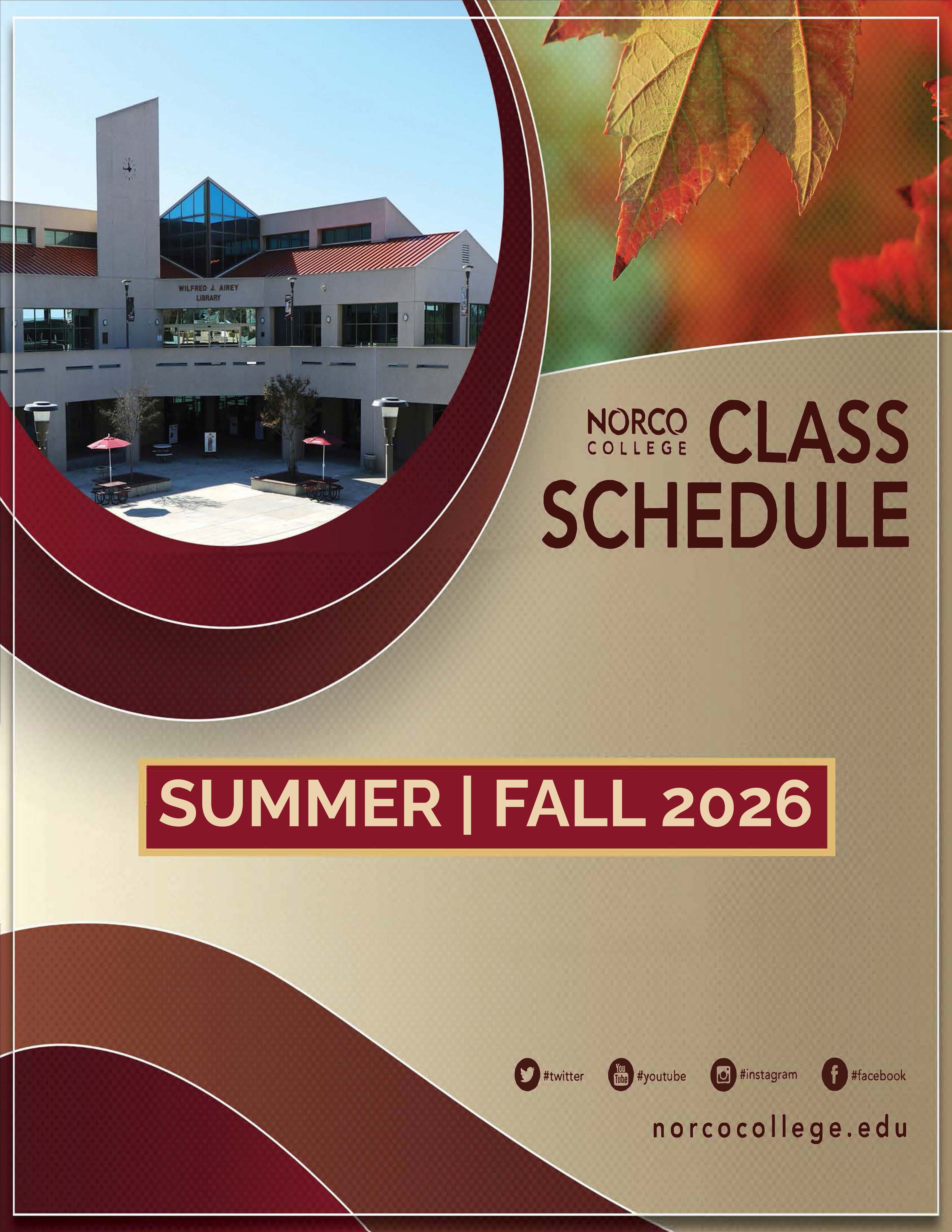 2026 Class Schedule Summer and Fall