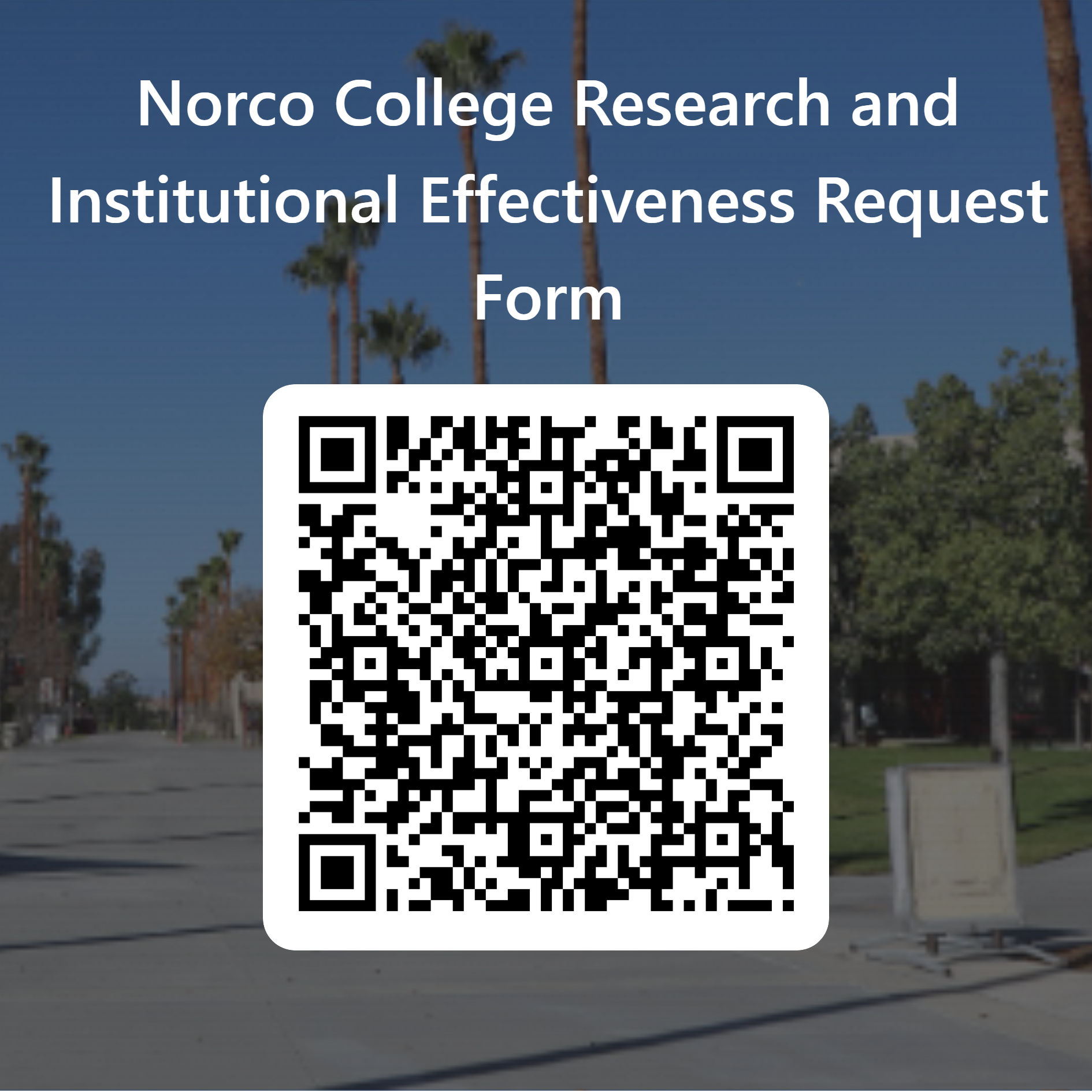 Norco College IE/IR Request form