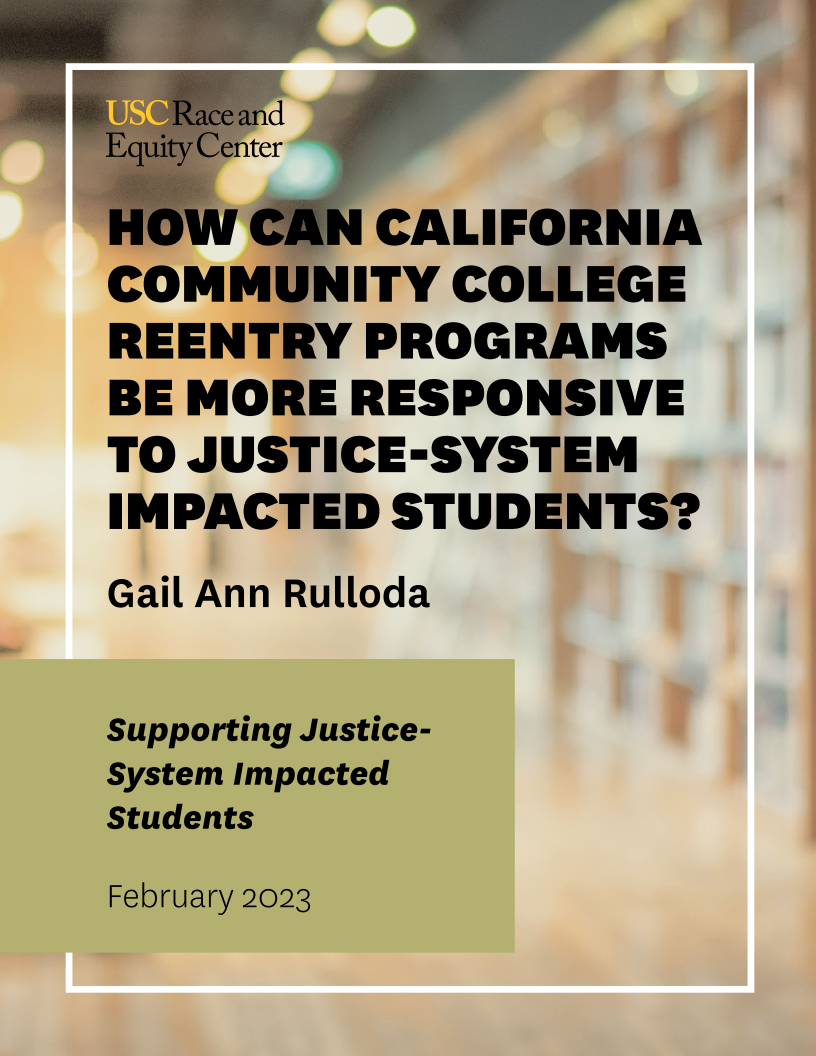 How can California community college reentry programs be more responsive to justice-system impacted students?