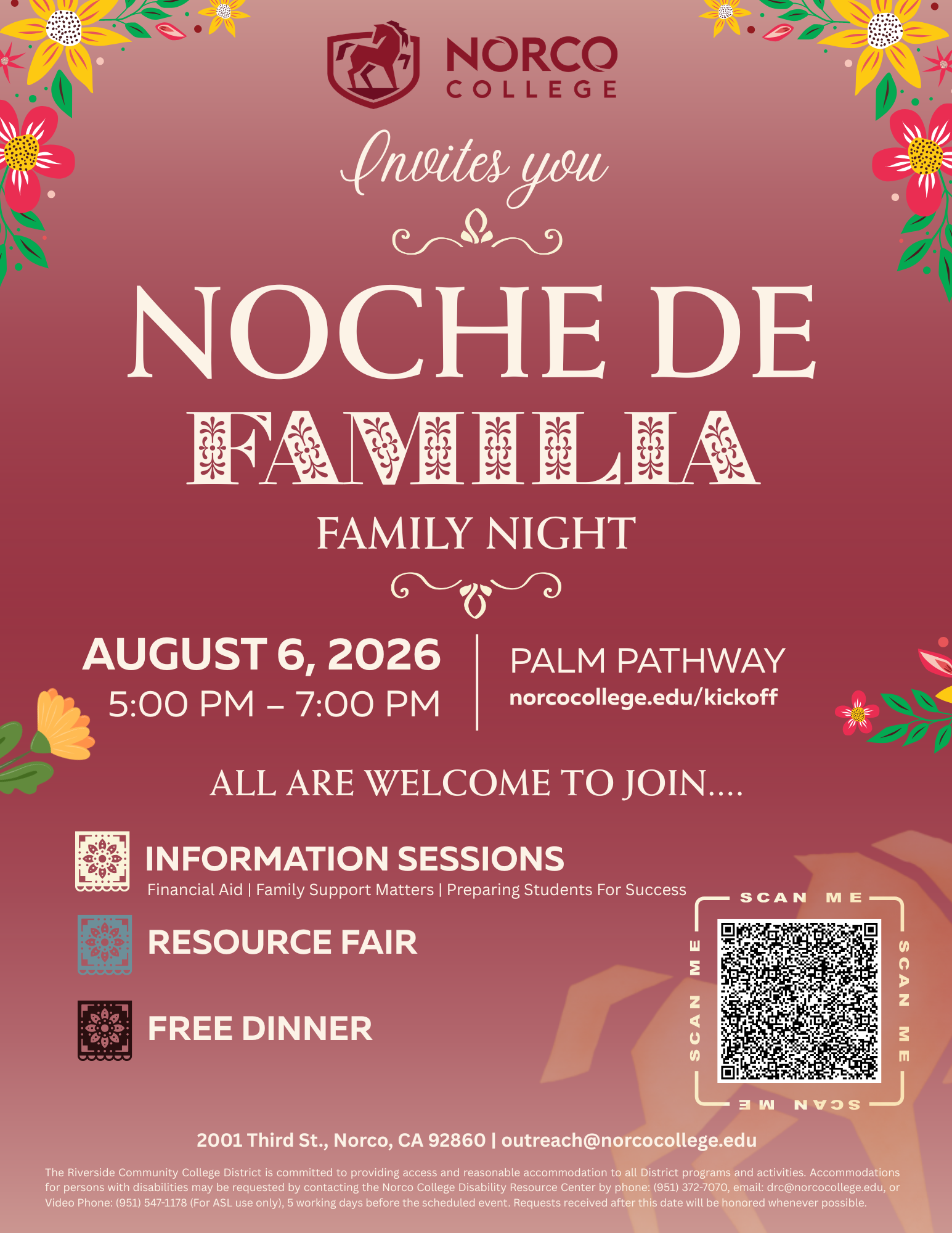 Noche De Familia Flyer