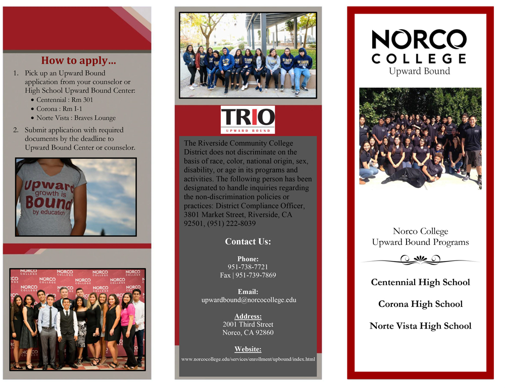 Upward Bound brochure page 1