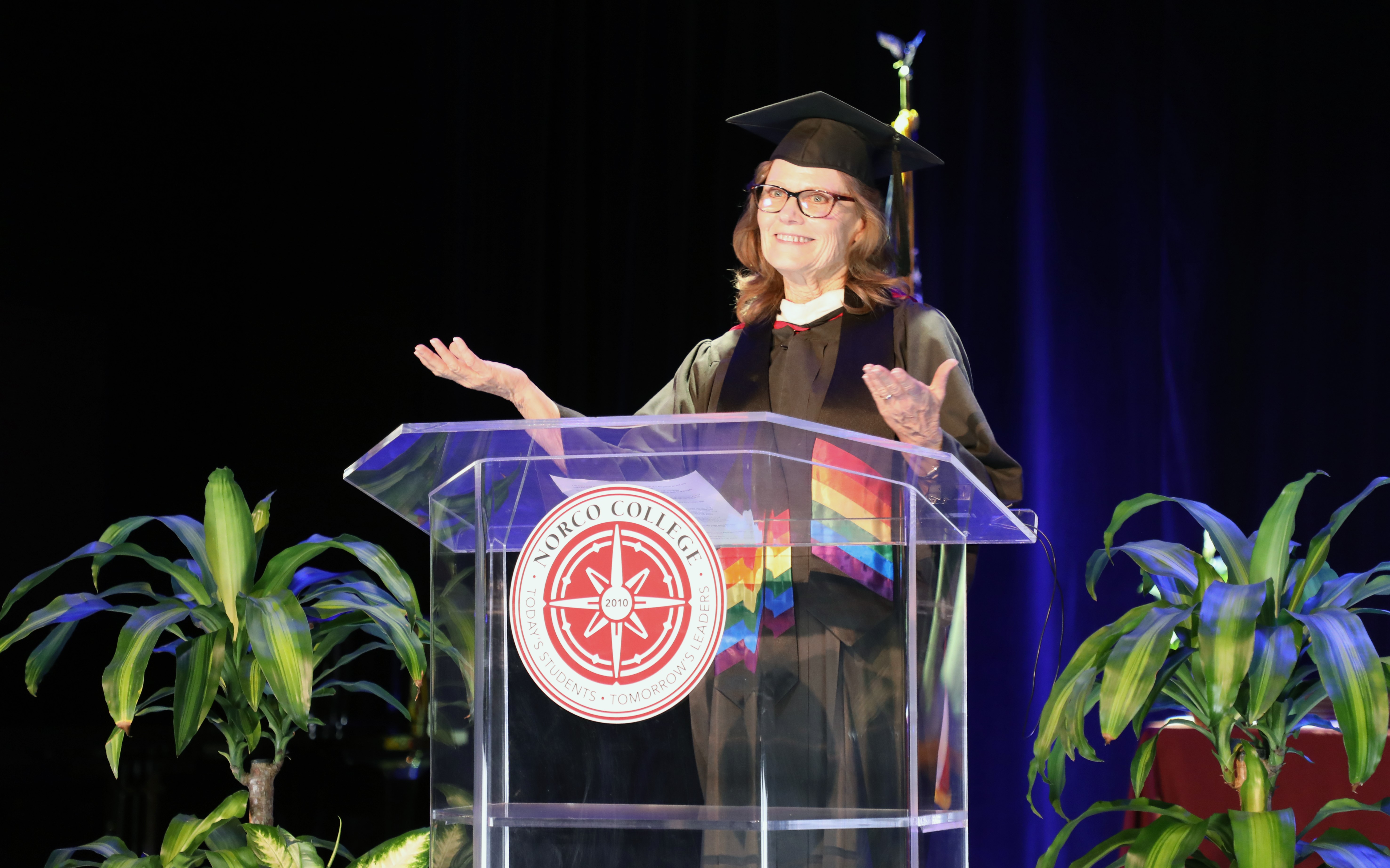 Professor Kristine Anderson at Commencement