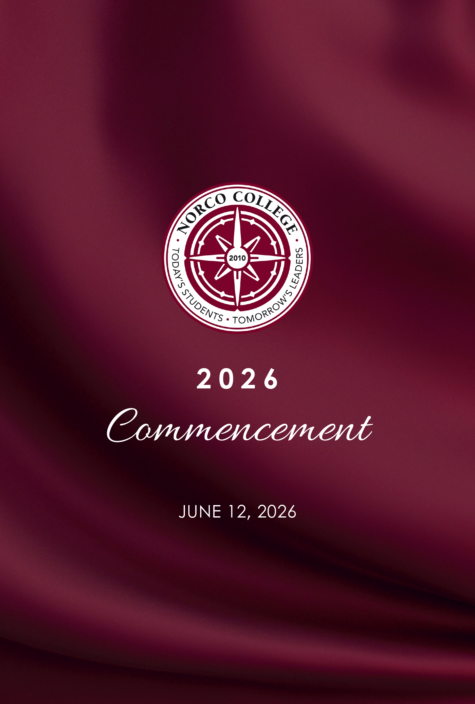 Norco College Commencement 2026 Brochure