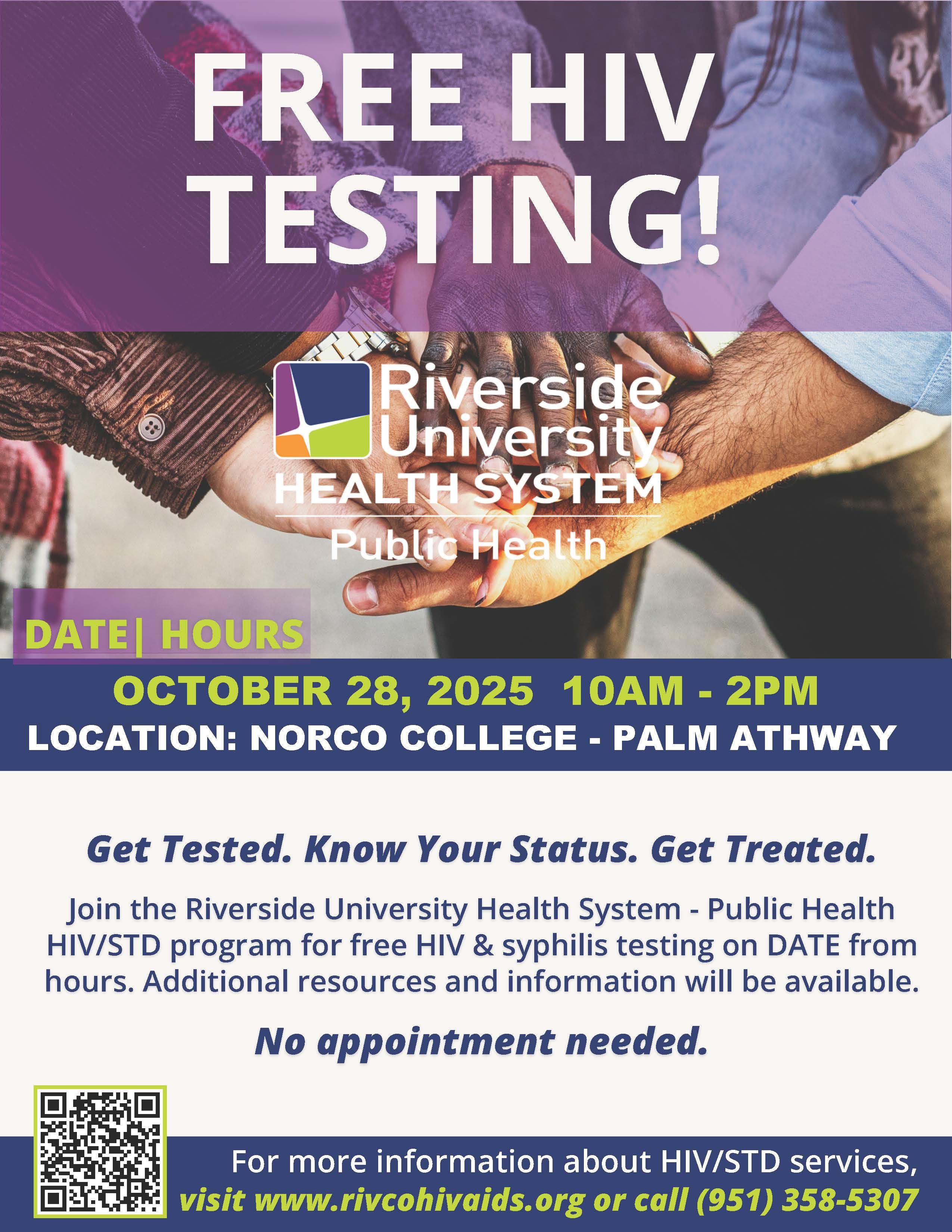 HIV Clinic Event Flyer