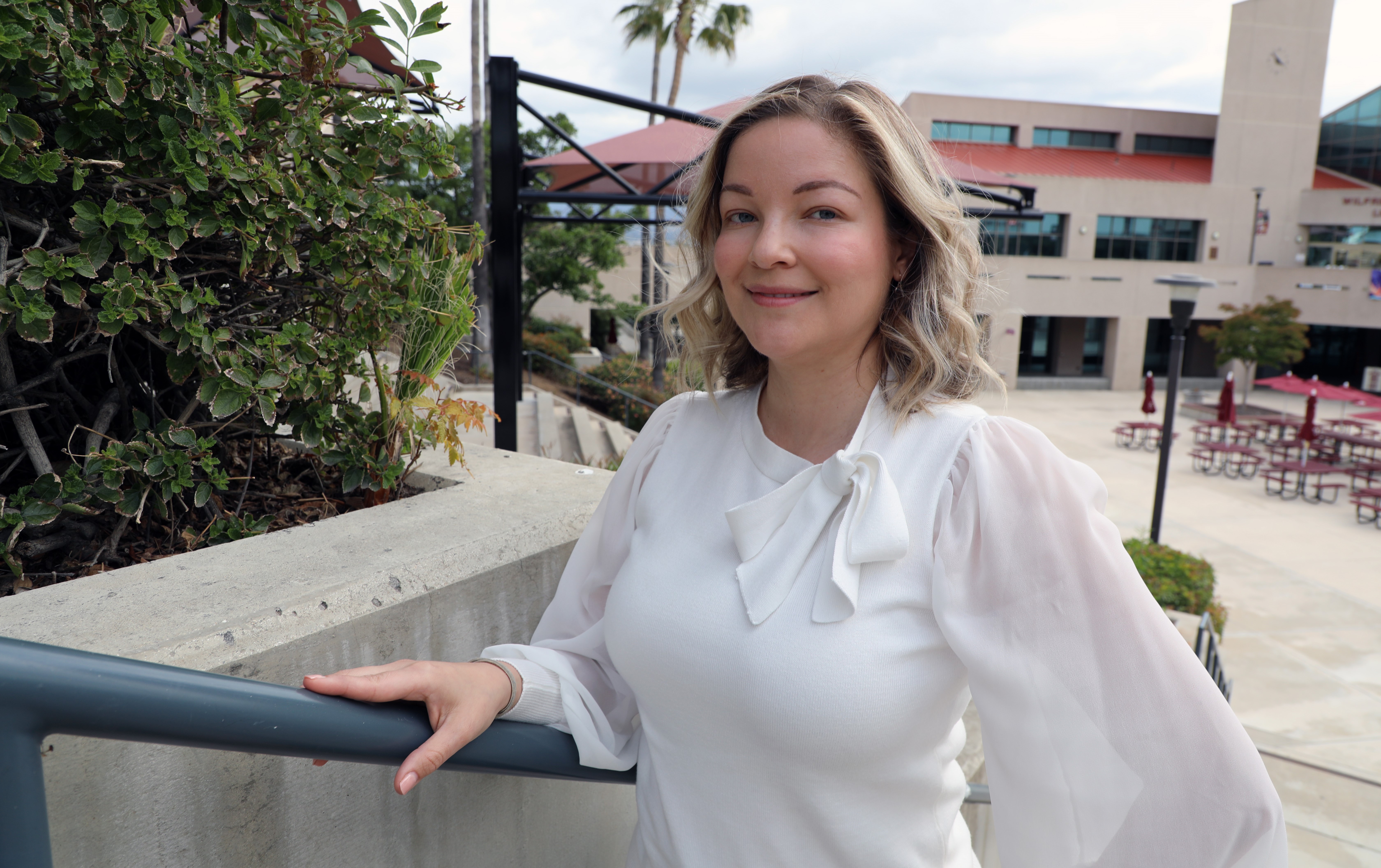 Professor Maria Jurado on Norco College campus
